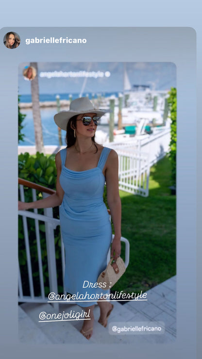 Provence mesh knit dress